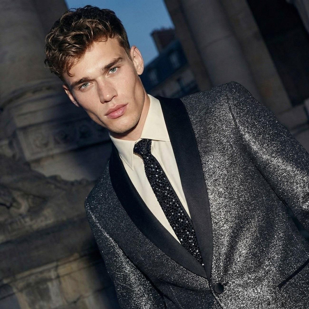 Tuxedo in lurex